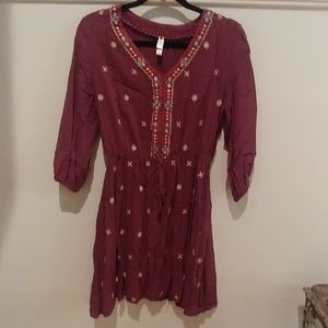 Midi peasant dress